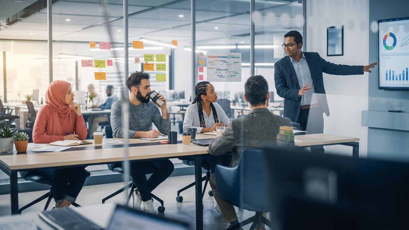 Digital Wave Agency — full-service digital marketing team collaborating on strategy
